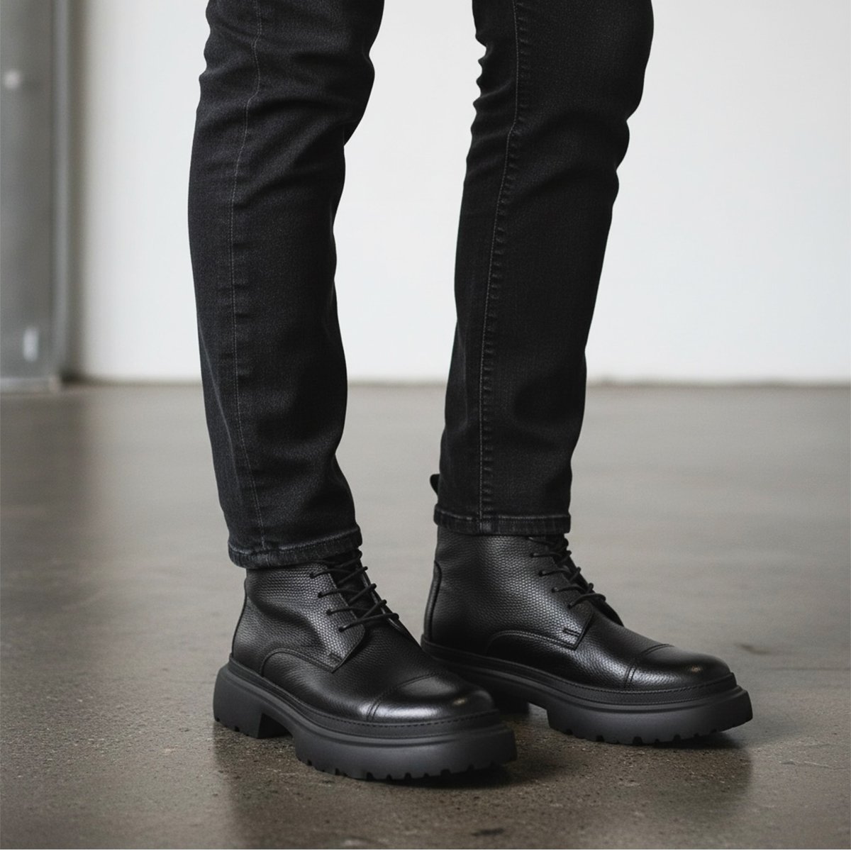 bottine en cuir noir réf 270n bottine en cuir noir réf 270n