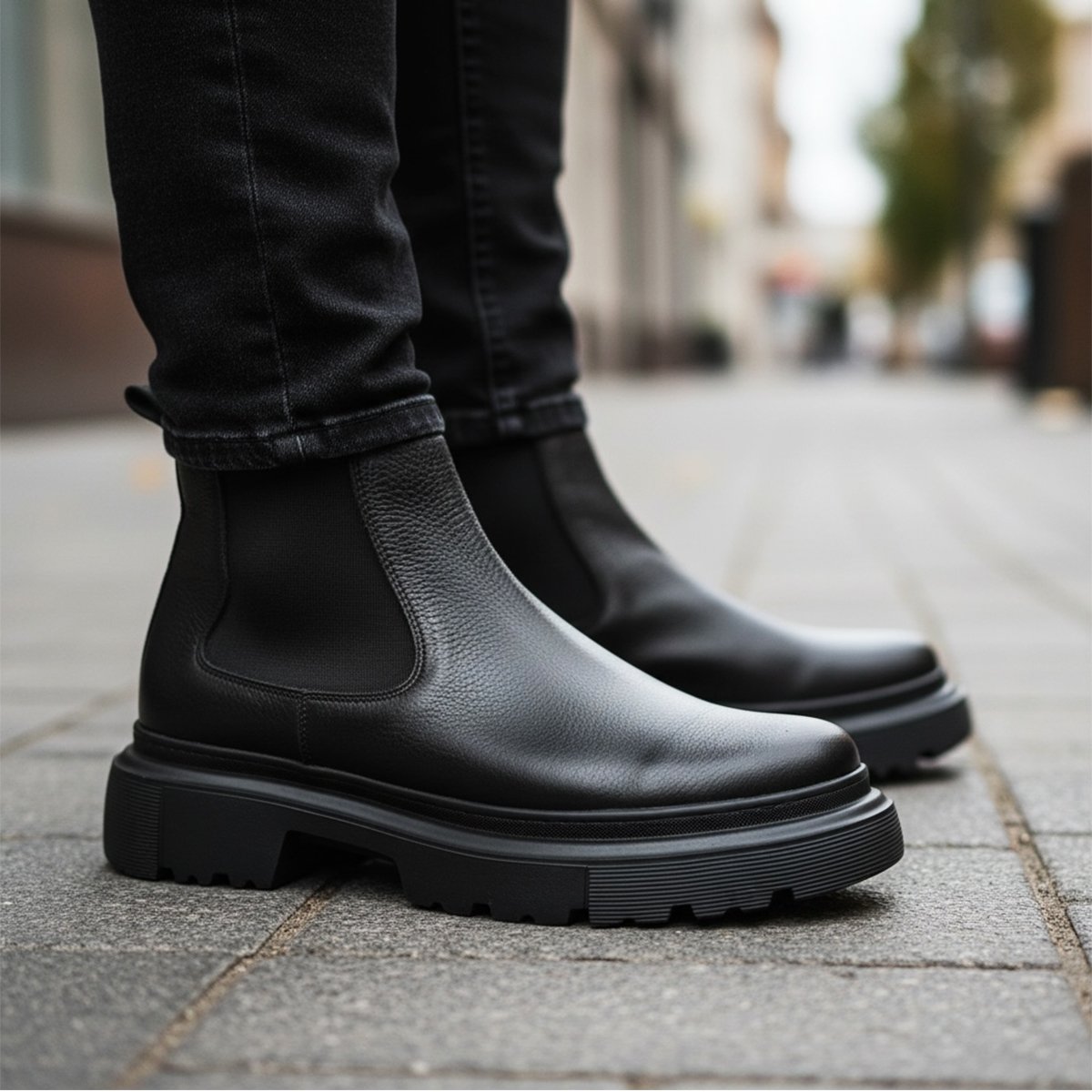 bottine en cuir noir réf 270n bottine en cuir noir réf 270n