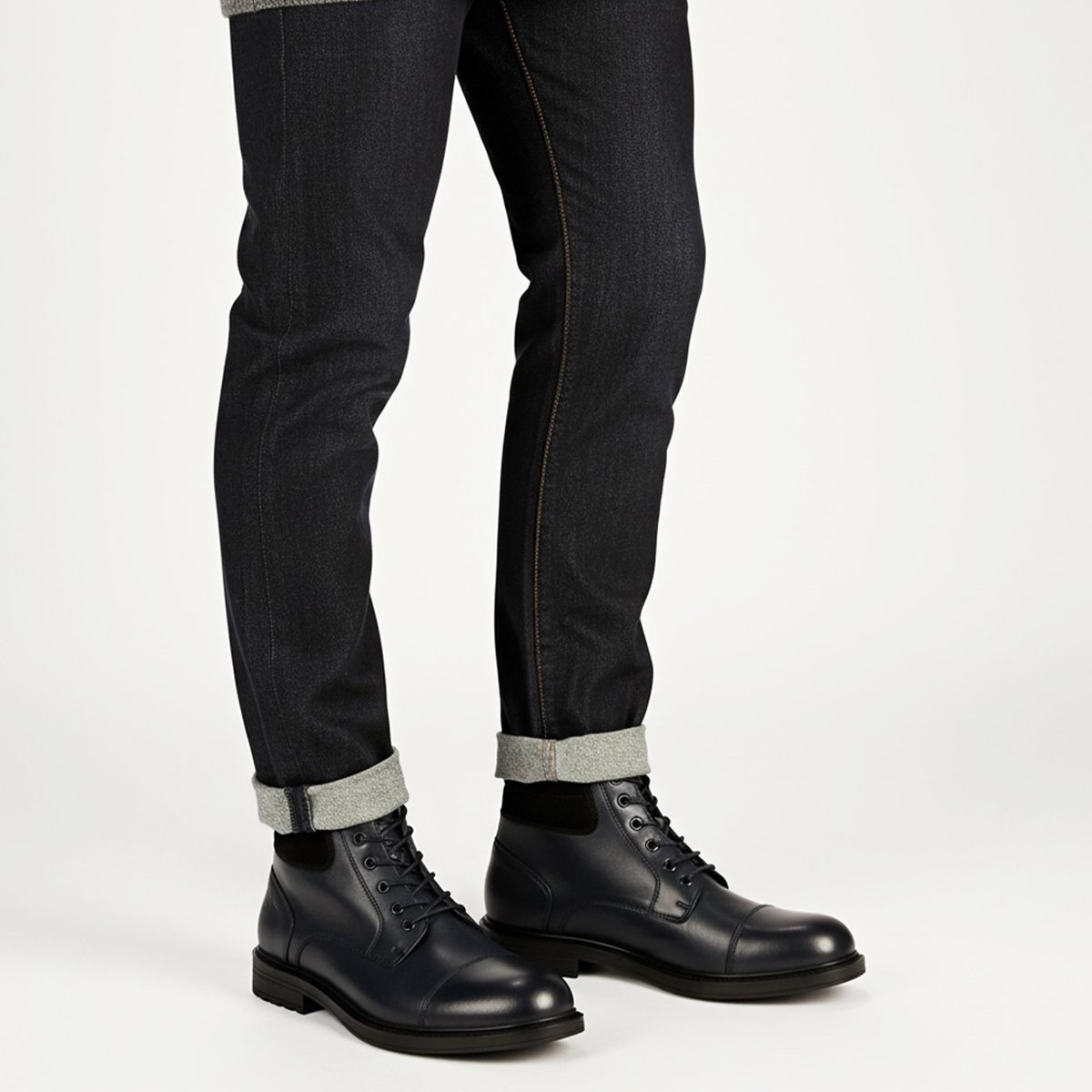 254 BOTTINE EN CUIR MARRON - الصورة 5