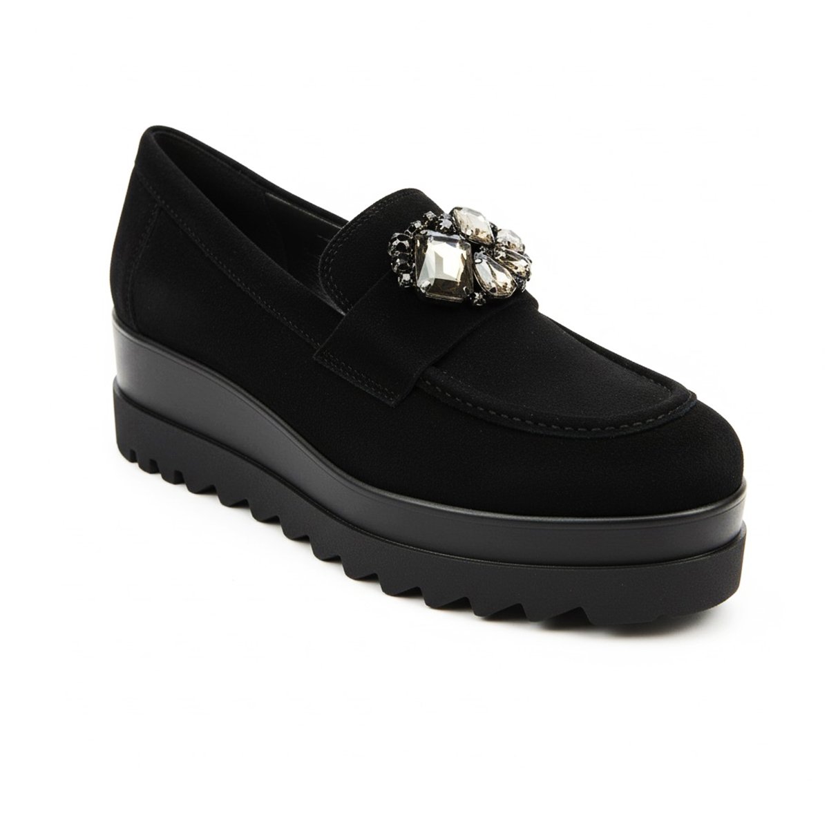 7050 chaussure en daim cuir noir 7050 chaussure en daim cuir noir