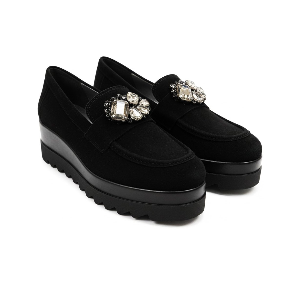 7050 chaussure en daim cuir noir 7050 chaussure en daim cuir noir